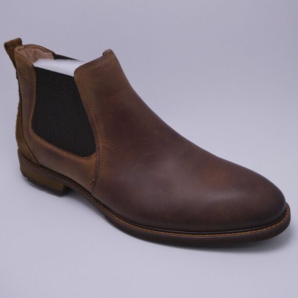 Florsheim Chalet Plain Toe Gore Chelsea Boots Men Sz 13 M Rough Out Heel Vamp XX - Picture 3 of 11